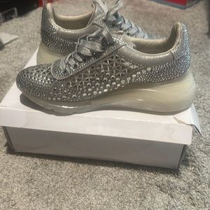 Steve Madden rhinestone sneakers